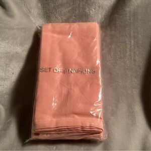 Pink Cloth Napkins Set of 4 NIB